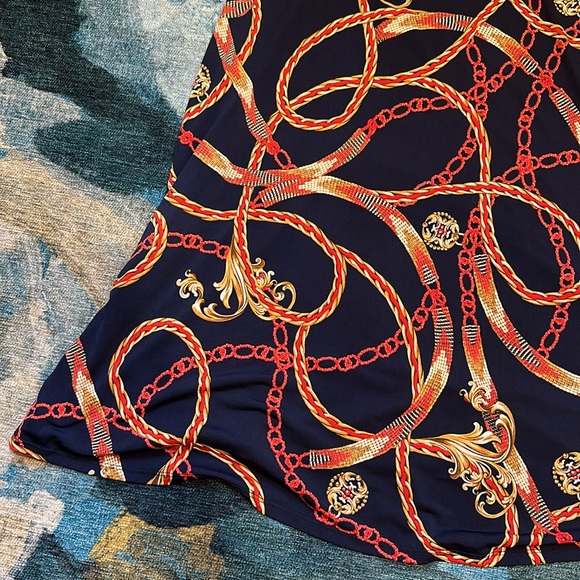 NAVY CHAIN LIKK DRESS SLEEVELESS NWT SZ XXL - Picture 2 of 4